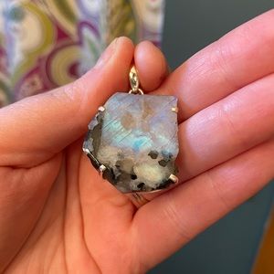 Rough Moonstone pendant